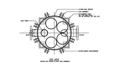 multi round bag cartridge housing with four compartments 4 round sold at psi filters