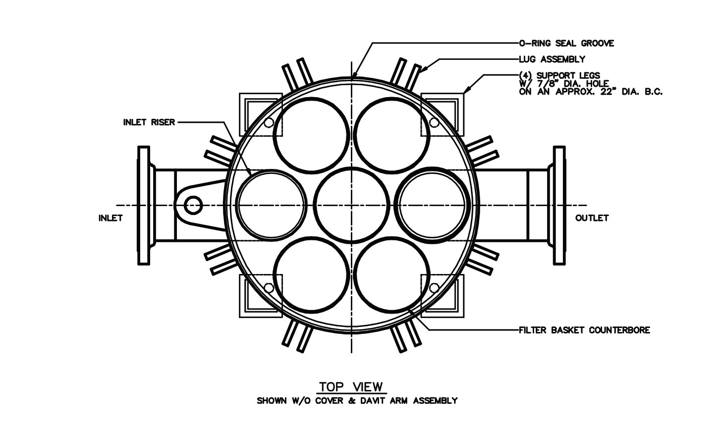 multi round housing with 6 compartments six rounds