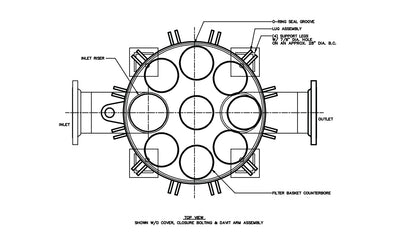 8 round multi bag cartridge housing eight compartments