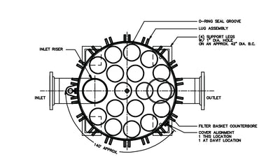 17 round multi house cartridge bag housing seventeen compartments diagram illustration