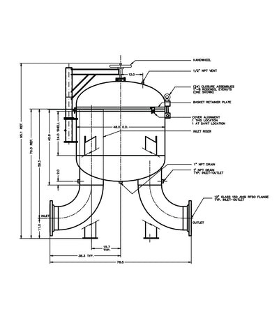 23 round multi housing bag cartridge compartment diagram illustration