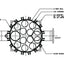 12 round multi housing twelve compartment multi round diagram illustration