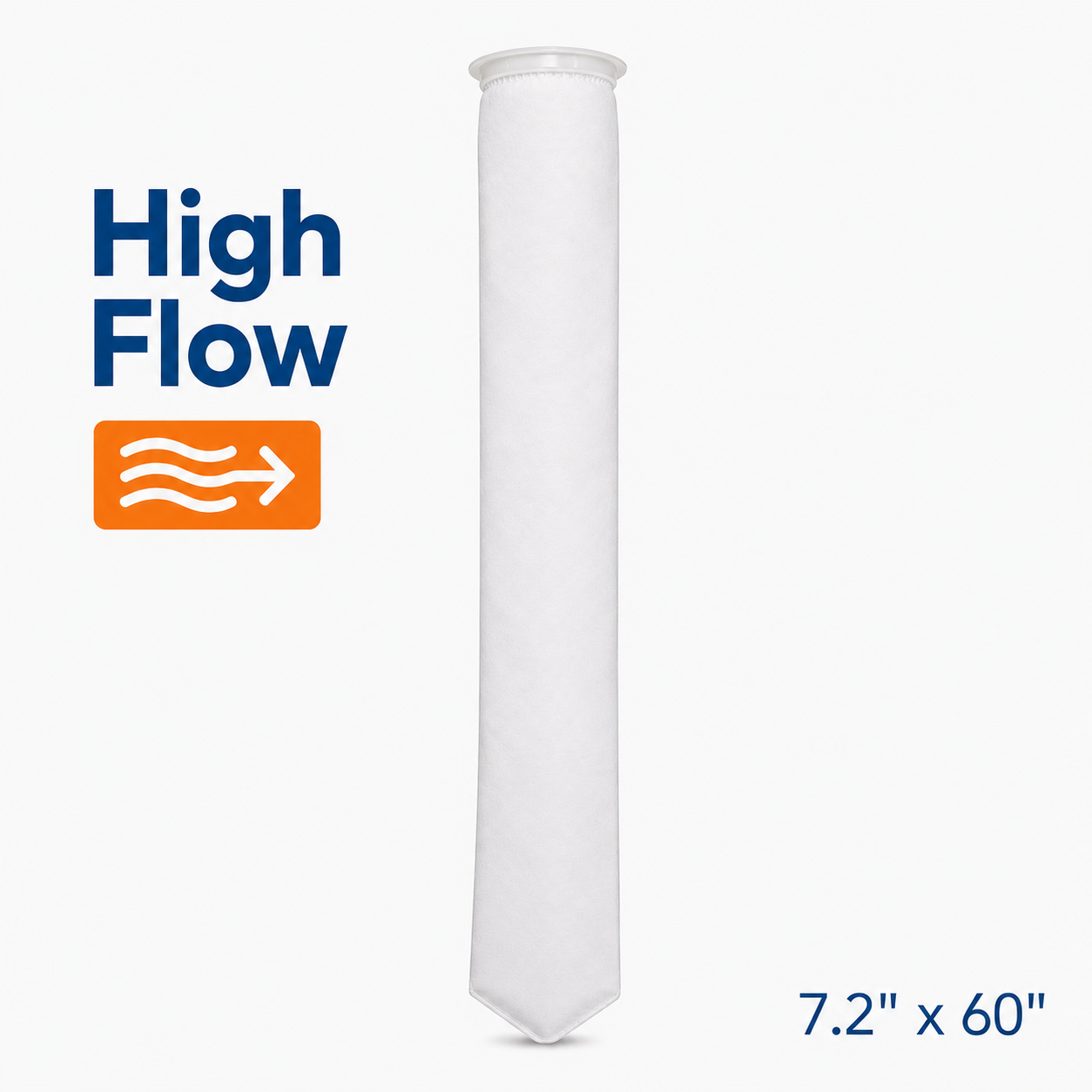 60 Inch High Flow Polypropylene Filter Bags