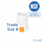 Size 1 NSF 61 Certified Filter Bags – FDA & USP Class VI Compliant